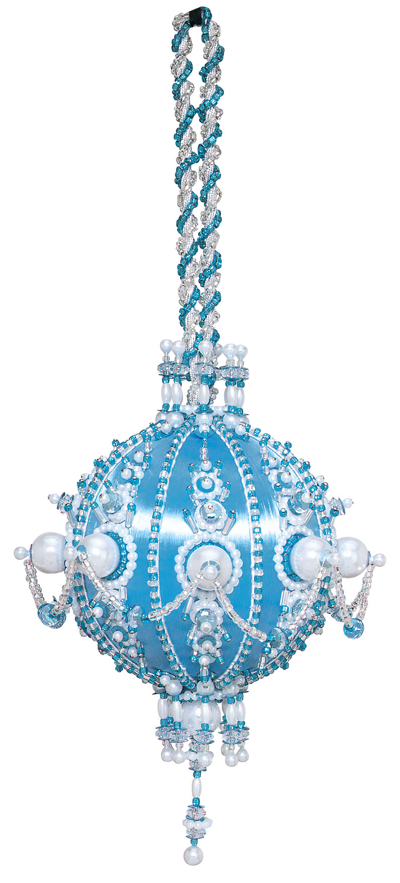 satin beaded christmas ornament kits